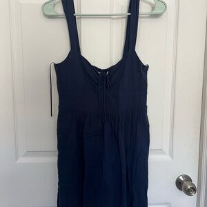 Elodie Navy Blue Sleeveless Dress